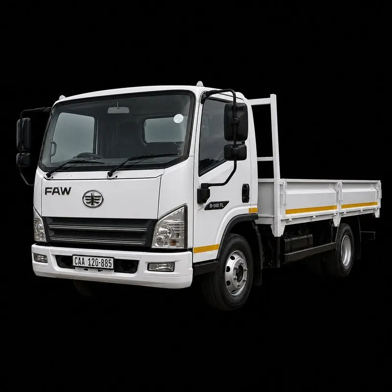 WAFCON flatbed truck used to deliver hired plant to sites across Cape Town